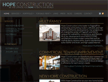 Tablet Screenshot of hopeconstructionaz.com